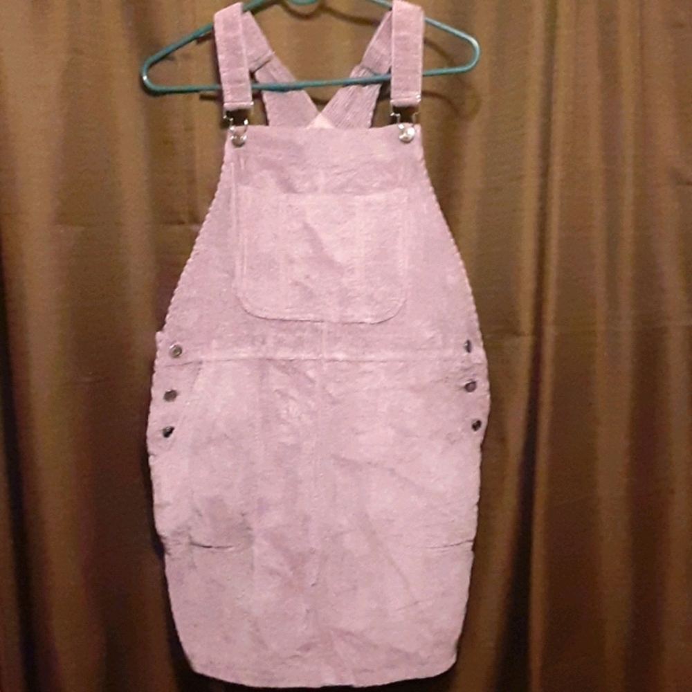 Purple overall skirt